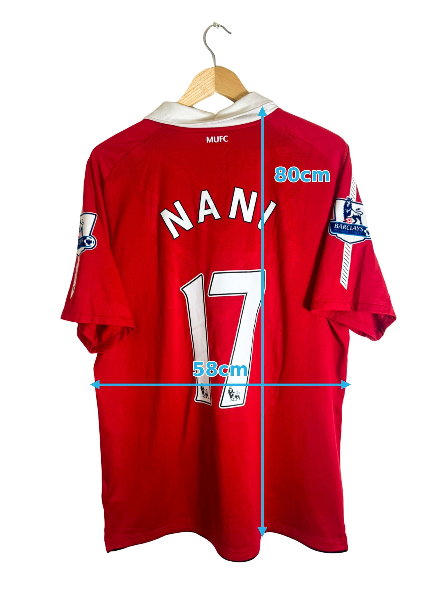 2010/2011 - Manchester United Home Shirt [#17 NANI] - XL – Vista