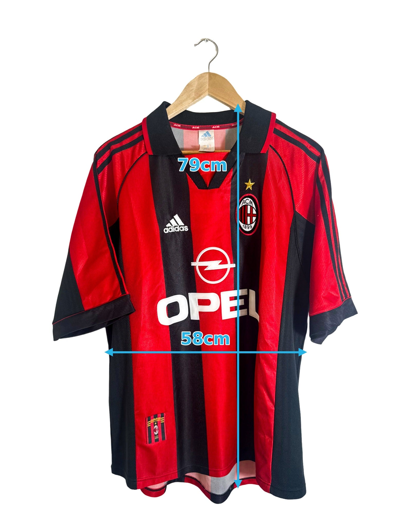 1998/1999 - Maillot AC Milan domicile - L