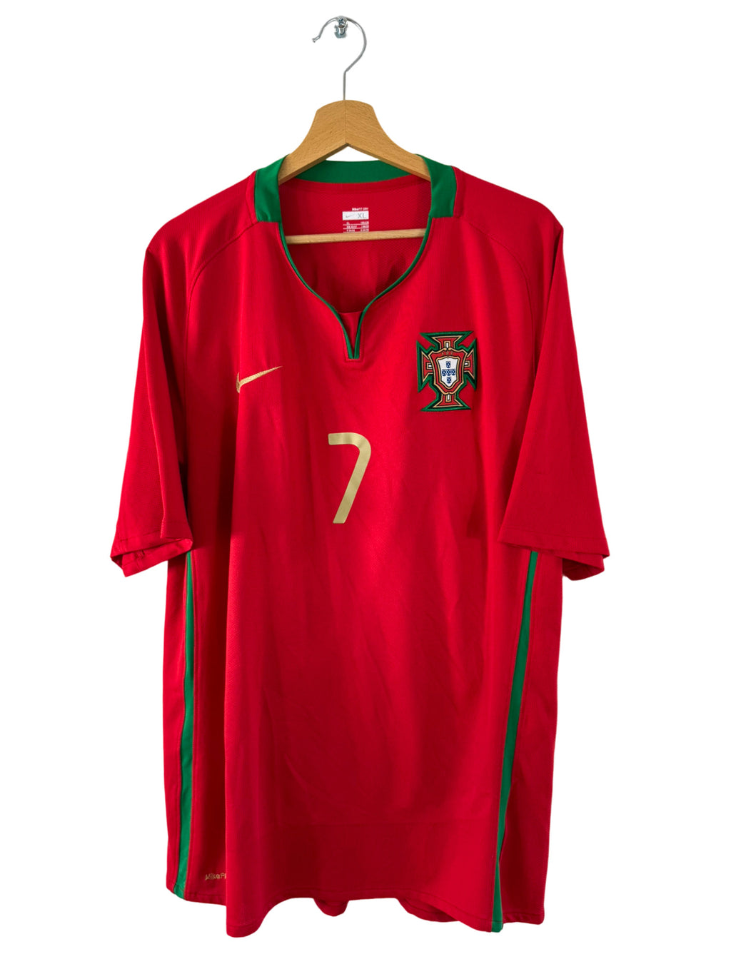 2008 - Portugal Home Shirt [#7 Ronaldo] - XL