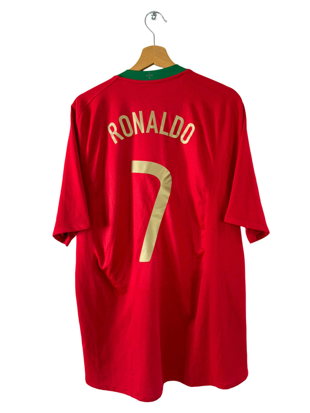 2008 - Portugal Home Shirt [#7 Ronaldo] - XL
