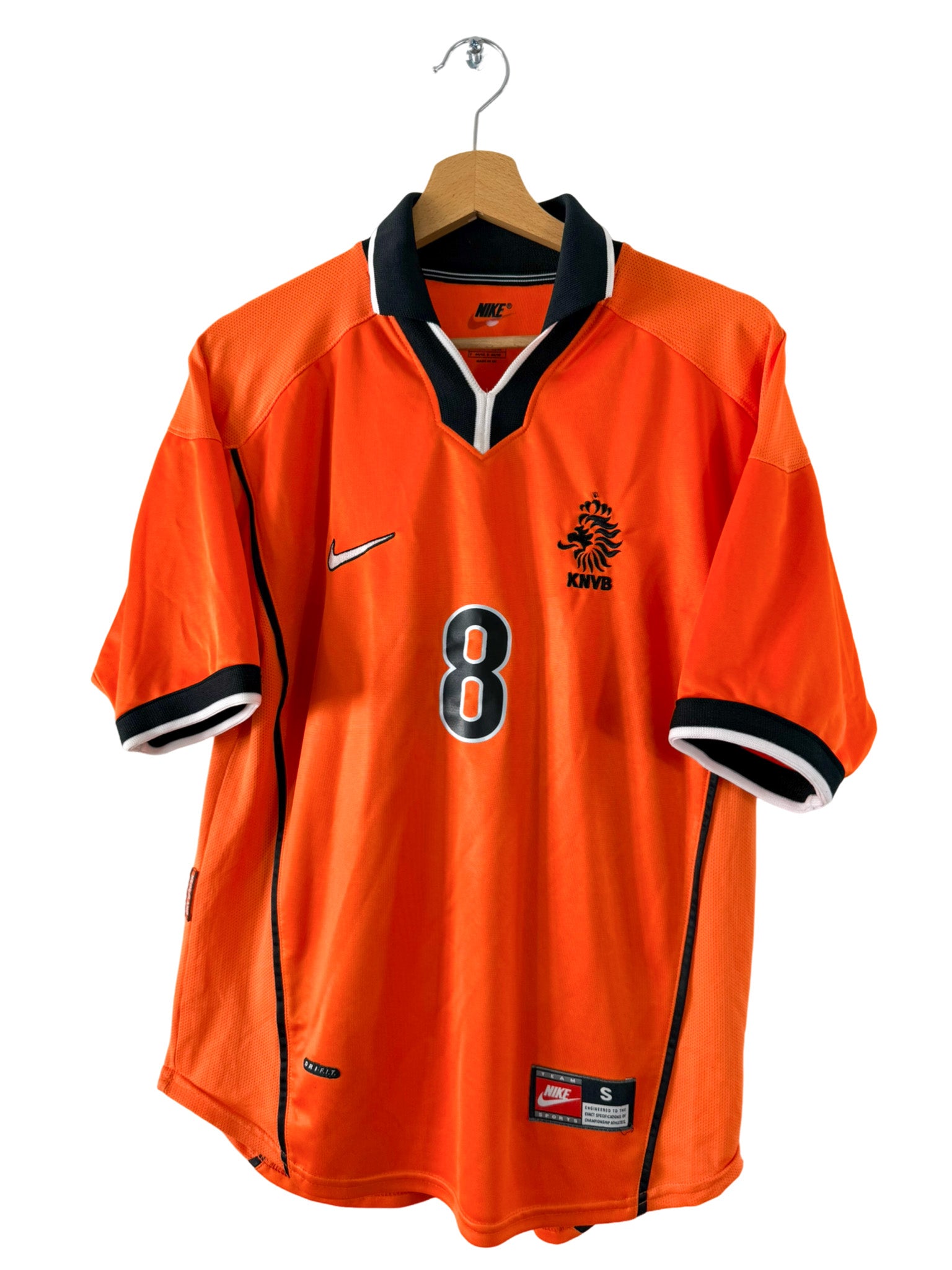 Nike BERGKAMP 8 オレンジシャツ M 1998 - Camiseta local de Países Bajos [#8 Bergkamp] - S – Vista