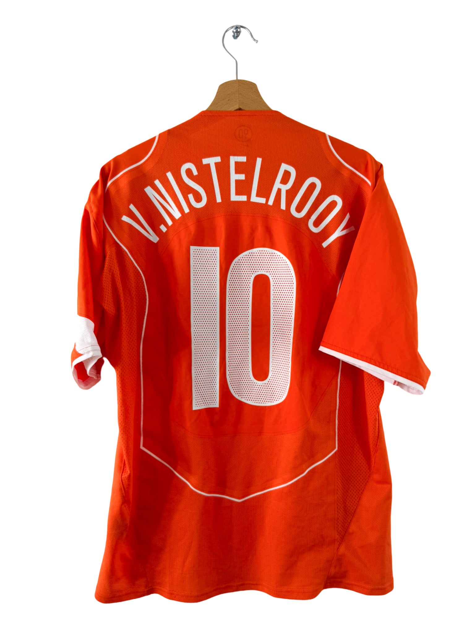 2004 - Camiseta local de Países Bajos [#10 Van Nistelrooy] Nike *Edición especial* - Talla L