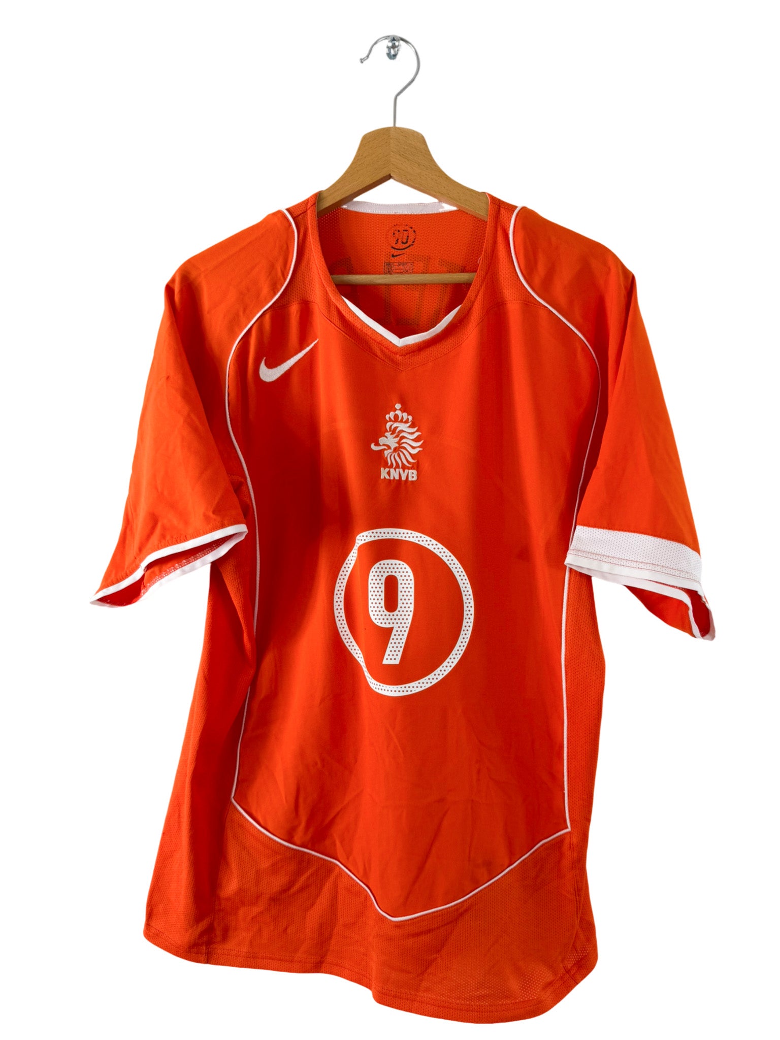 2004 - Camiseta local de Países Bajos [#9 Van Nistelrooy] Nike - Talla M