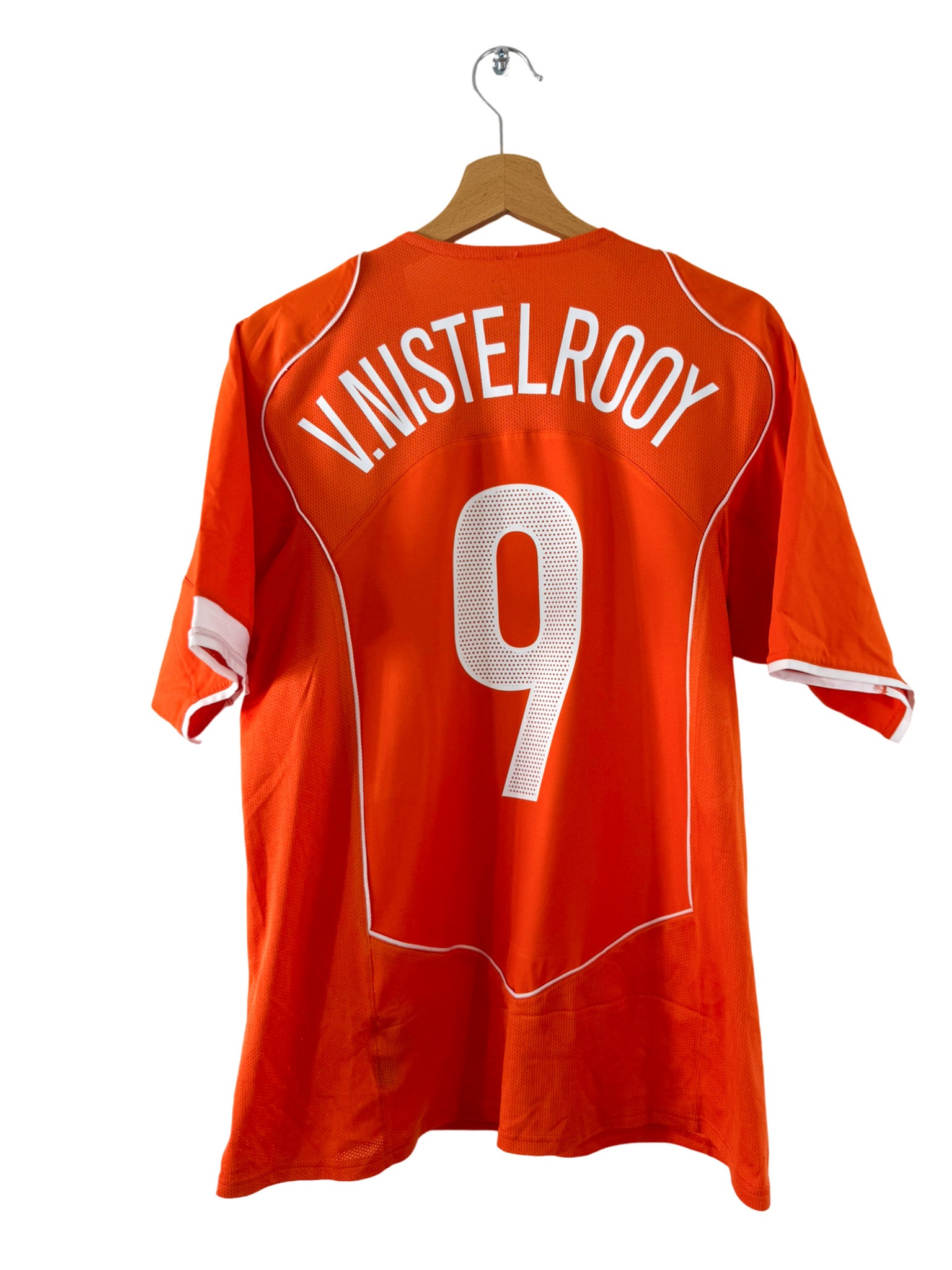 2004 - Camiseta local de Países Bajos [#9 Van Nistelrooy] Nike - Talla M