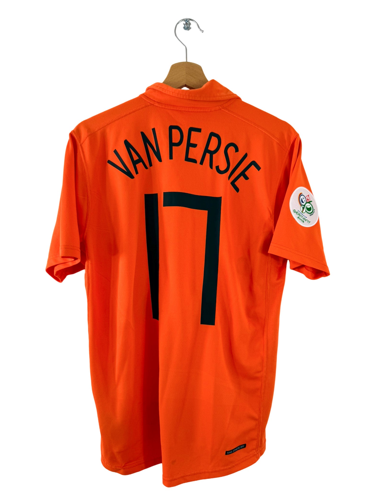 2006 - Camiseta local de Holanda [#17 Van Persie] Nike *Manga larga* - Talla 2XL