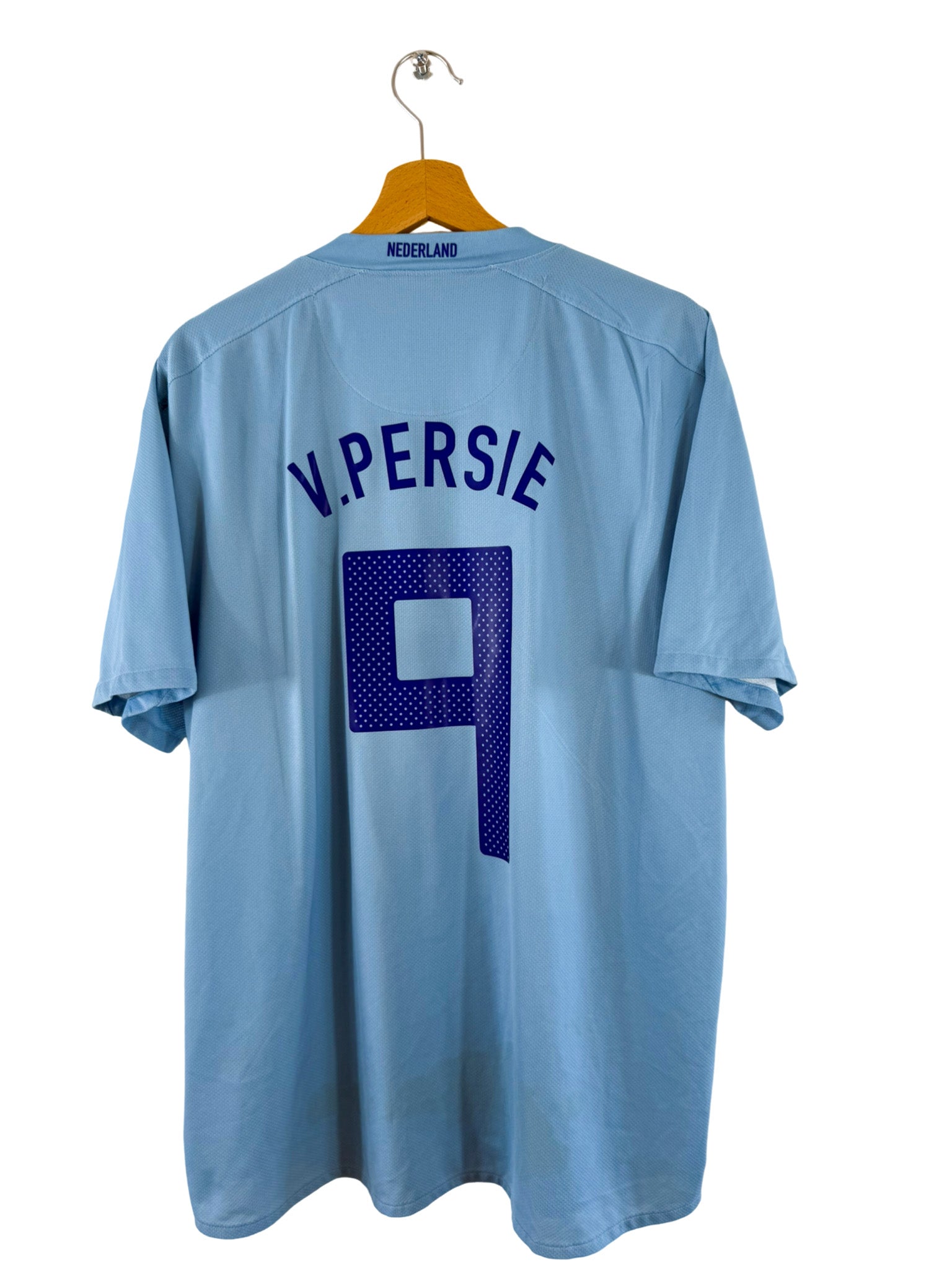 2008 - Camiseta visitante de Países Bajos [#9 V. Nistelrooy] Nike - Talla L