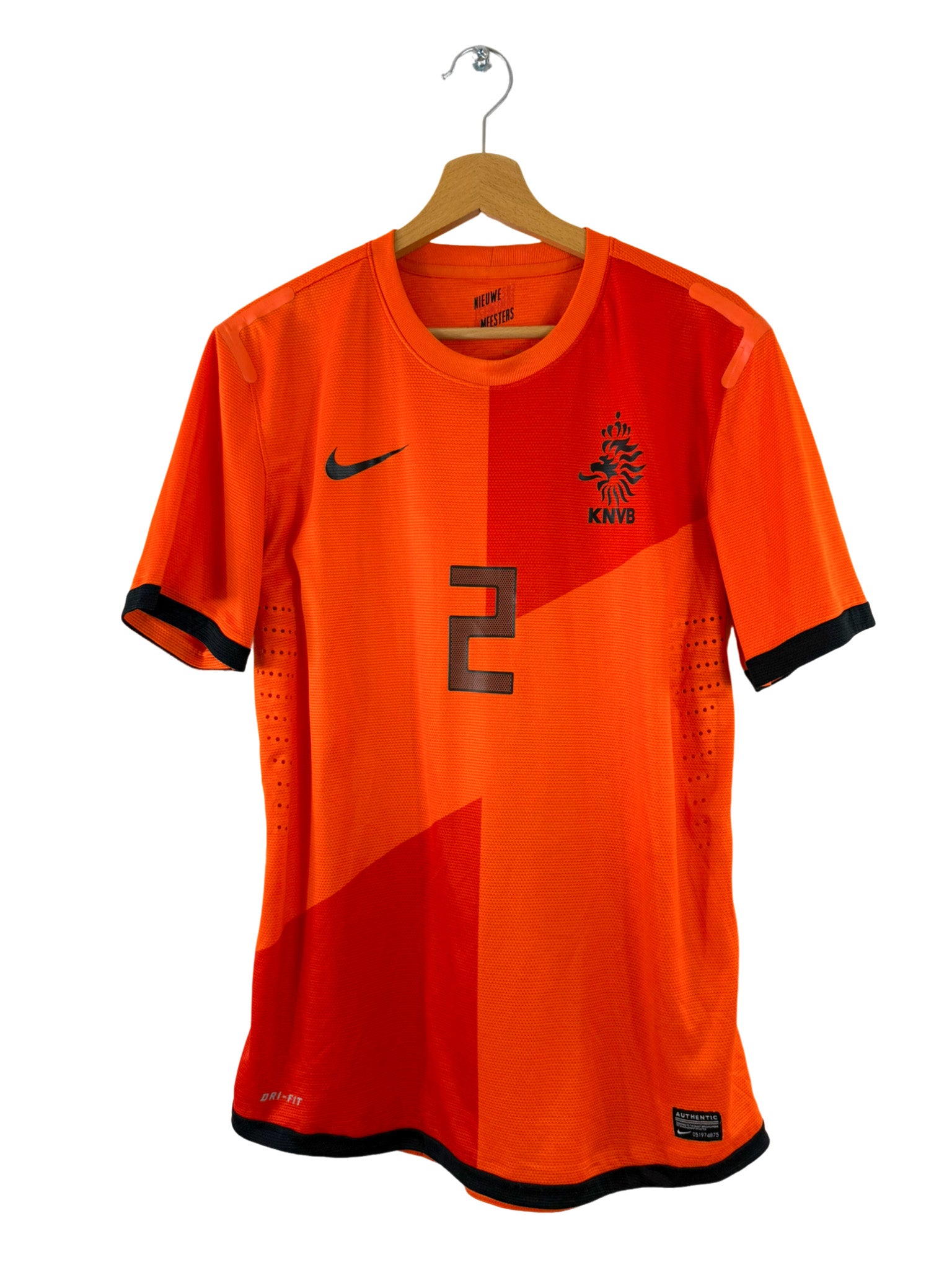 2012 - Camiseta local de Holanda [#2 Van Der Wiel] Nike *Pro* - Talla L