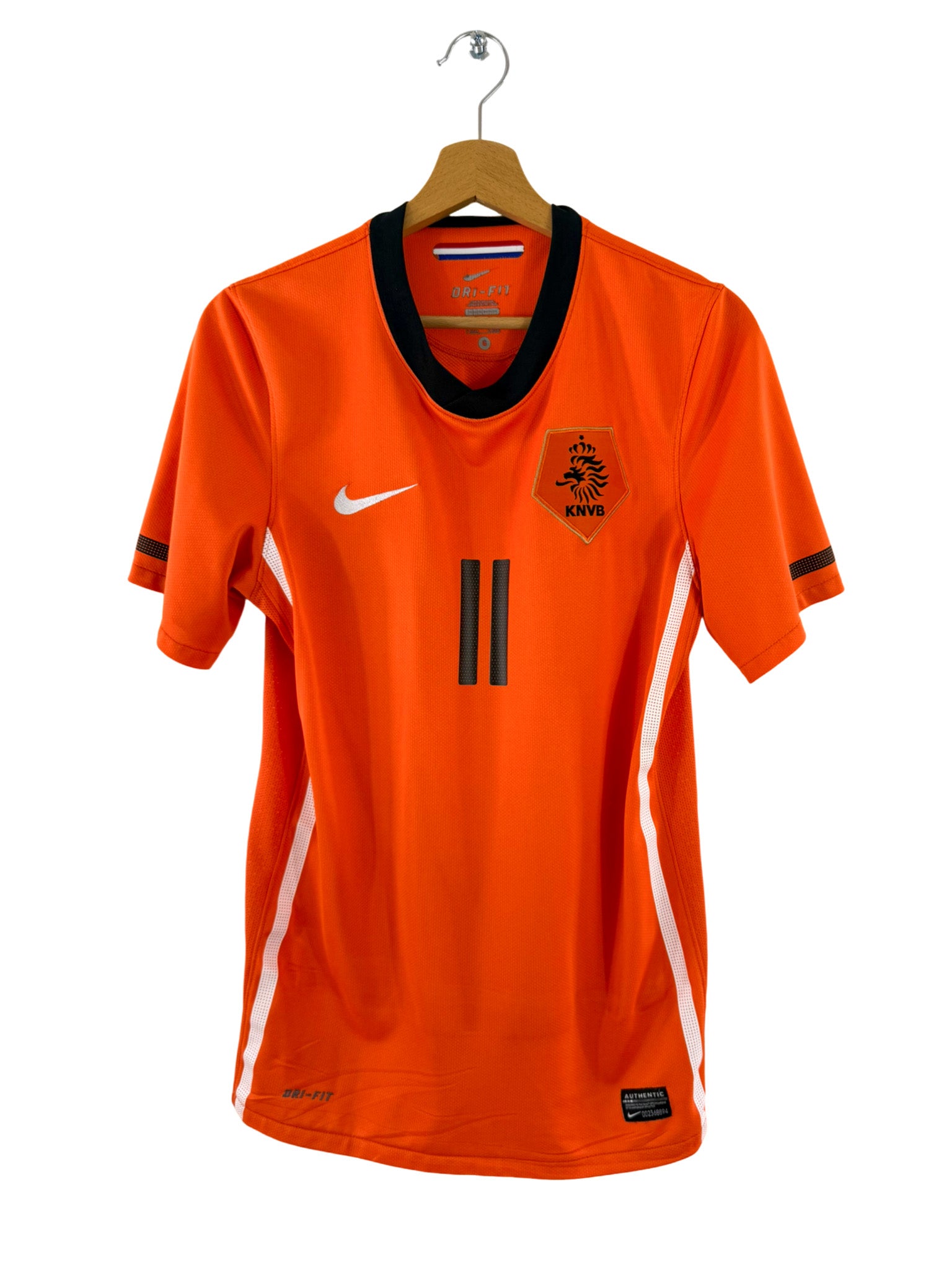 2010 - Camiseta local de Países Bajos [#11 Robben] Nike - Talla S