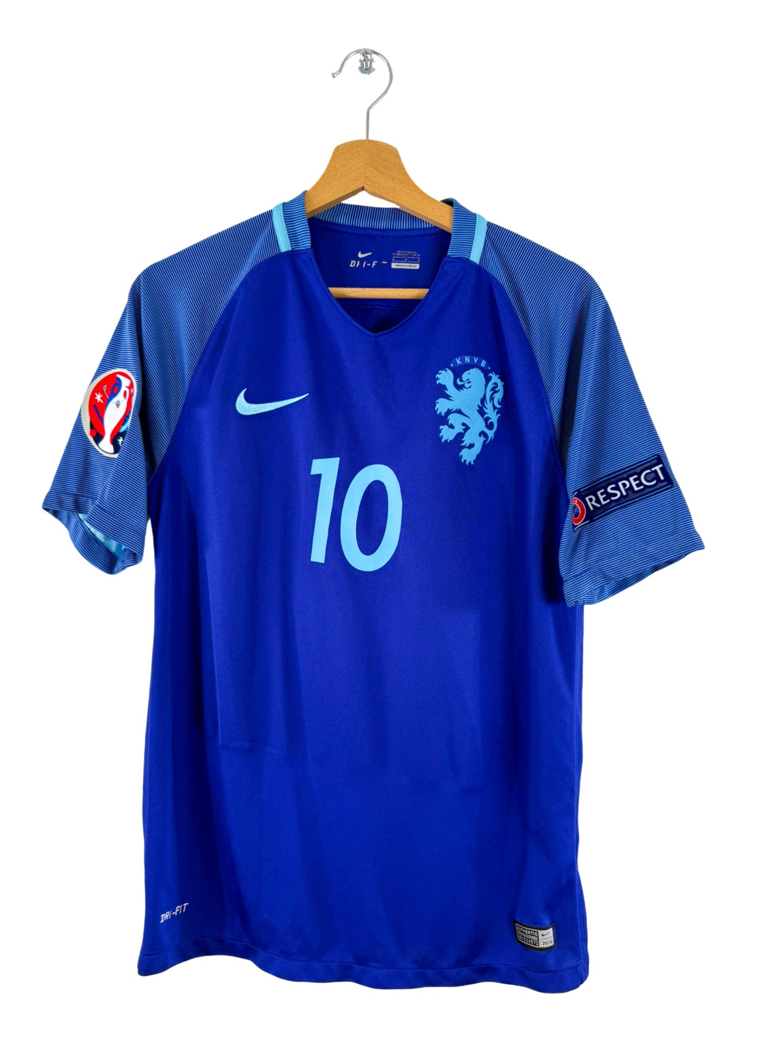 2016 - Camiseta visitante de Países Bajos [#10 Sneijder] Nike - Talla M