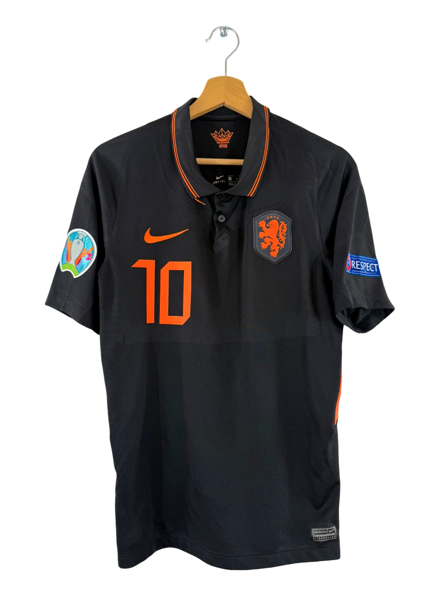 2020 - Camiseta visitante de Países Bajos [#10 Memphis] Nike - Talla M