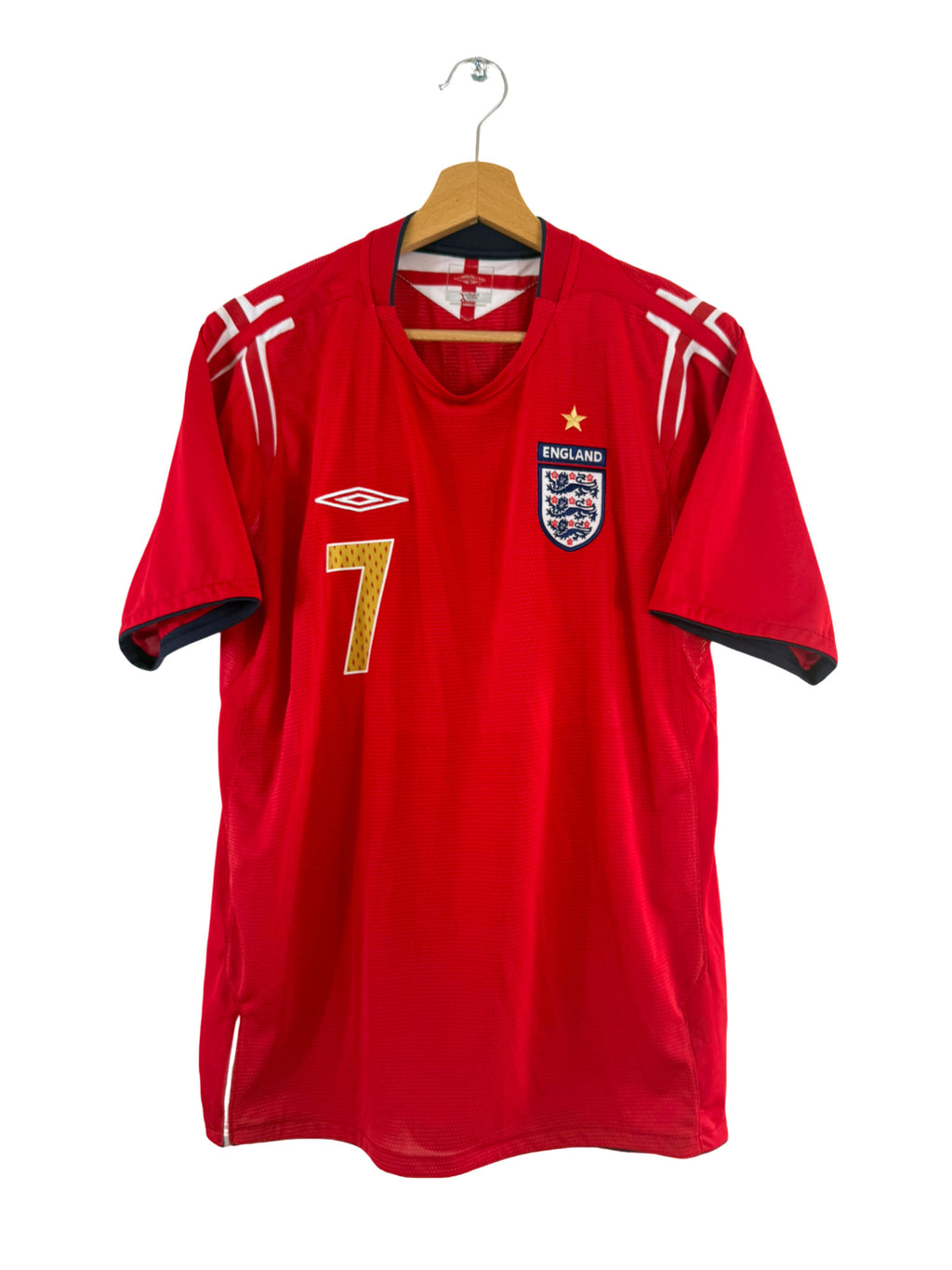 2006 - Camiseta visitante de Inglaterra [#7 Beckham] - M