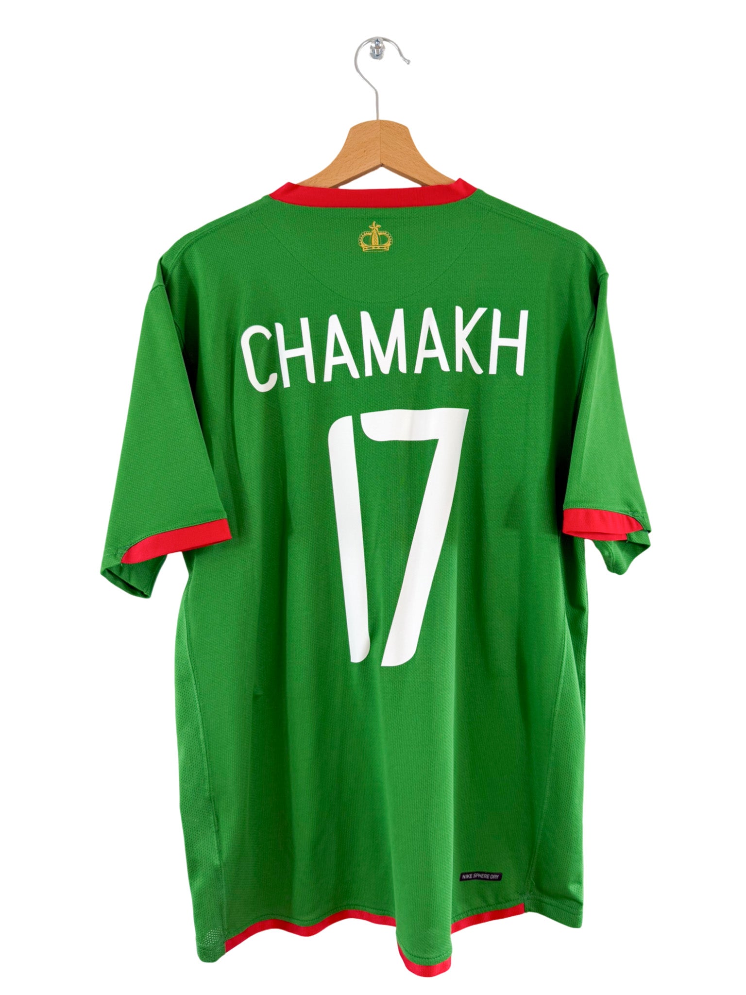 2006 - Camiseta local de Marruecos [#17 Chamakh] Nike - Talla L