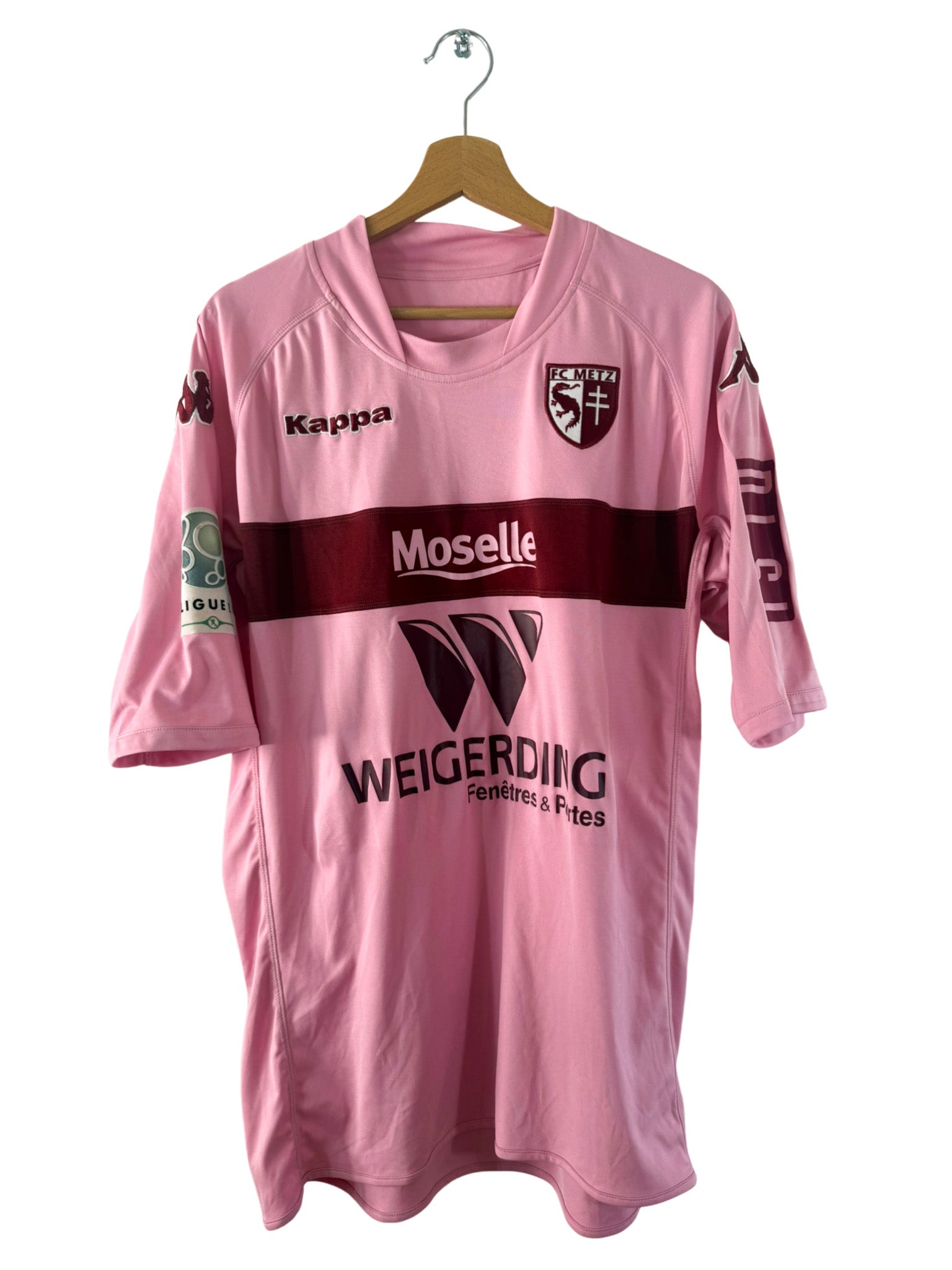 2009/2010 - Camiseta visitante del FC Metz [#18 Cissé] Kappa *Edición del partido* - Talla XL