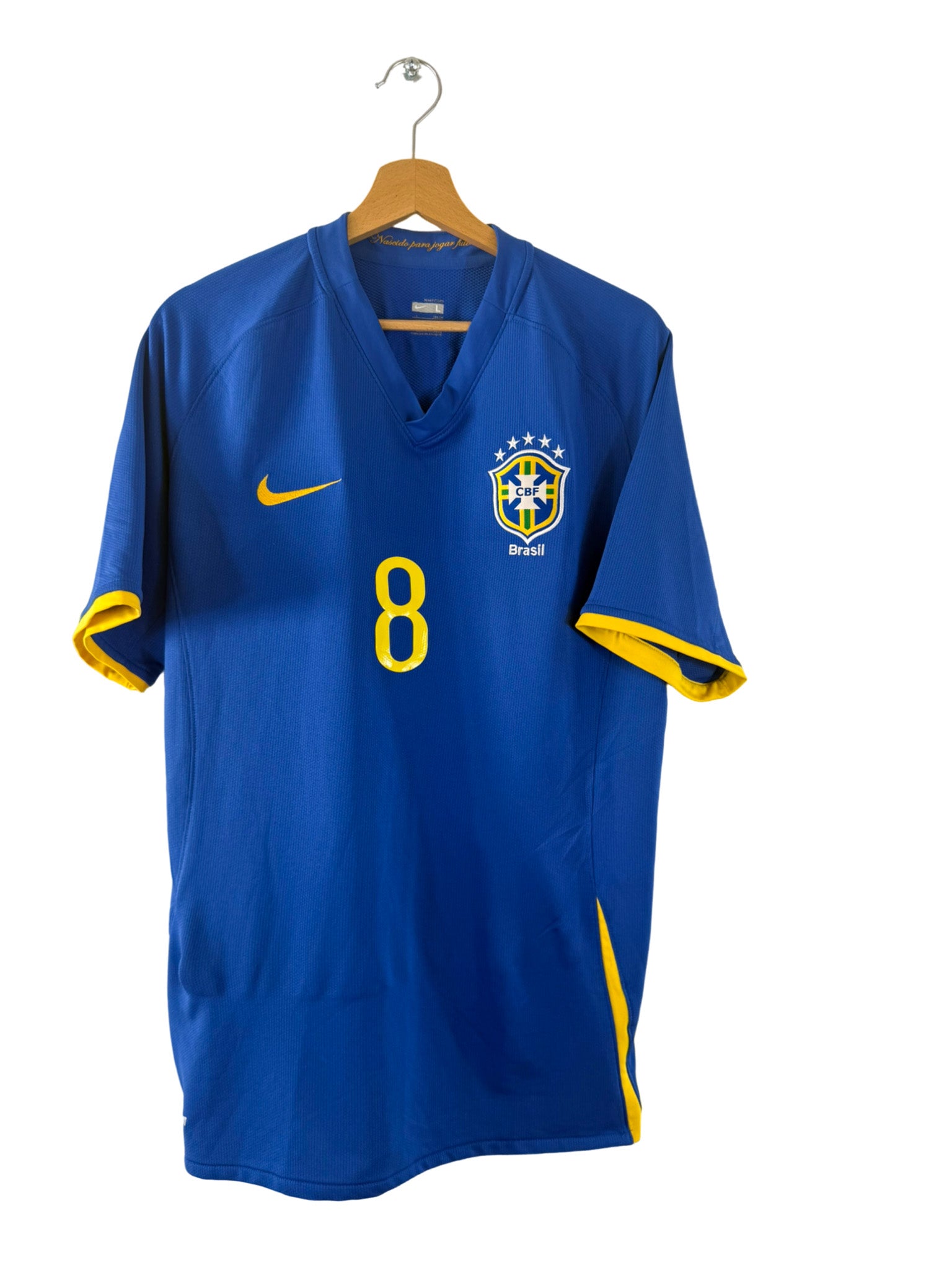 2008 - Camiseta local de Brasil [#8 Kaká] Nike - Talla L