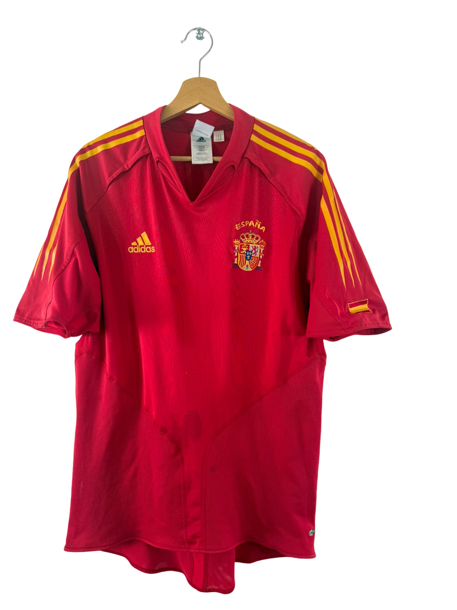 アディダス　スペイン代表　2004　ラウール　ビックサイズ　ゲームシャツ 2004 - Spain home shirt [#7 Raul] - L – Vista football shop