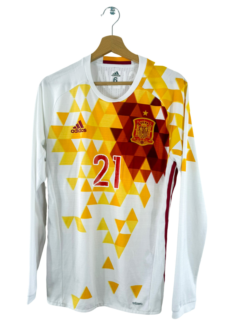 2015 - Maillot Espagne extérieur [#21 Silva] *Manches Longues* *Pro* - M