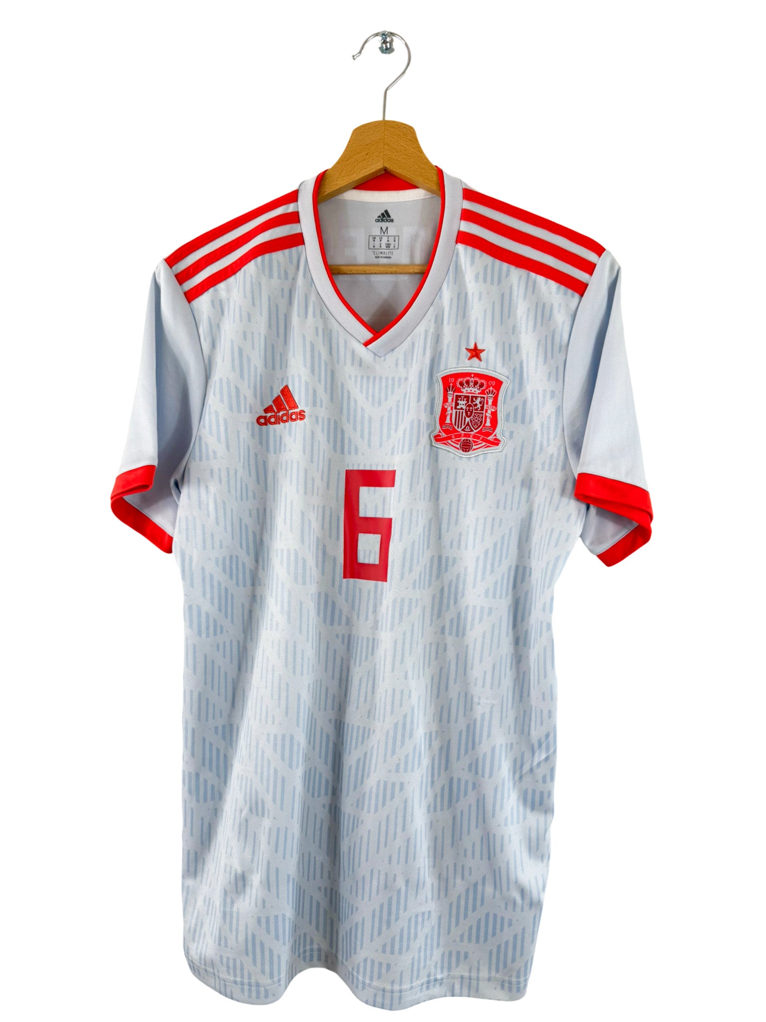 2018 - Maillot Espagne extérieur [#6 A. Iniesta] - M