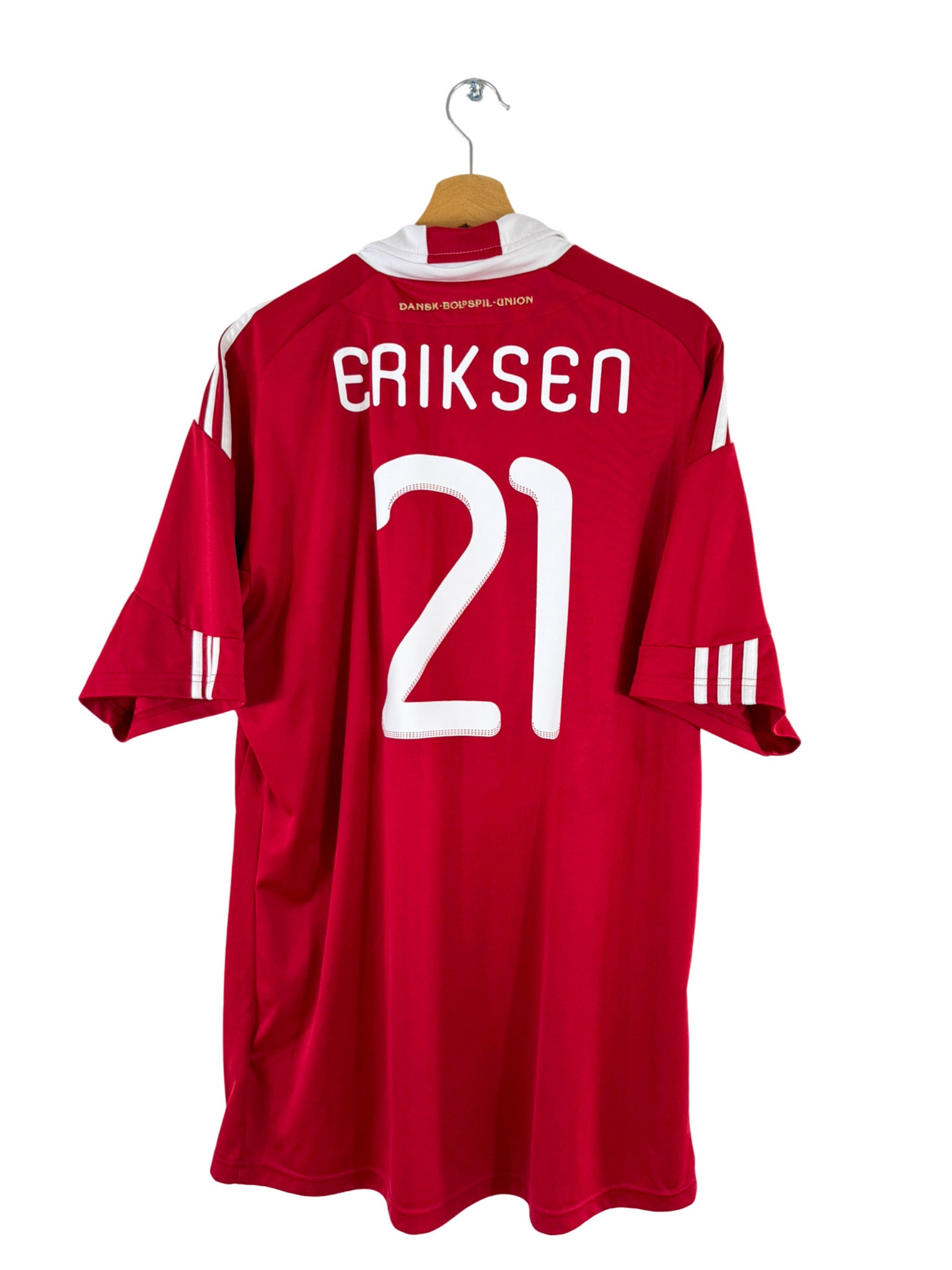 2010 - Camiseta local de Dinamarca [#21 Eriksen] Adidas - Talla XL