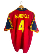 2000 - Maillot Espagne domicile [#4 GUARDIOLA] - XL