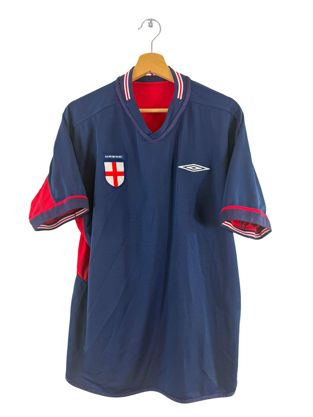 2002 - Maillot Angleterre extérieur  *Réversible* - L
