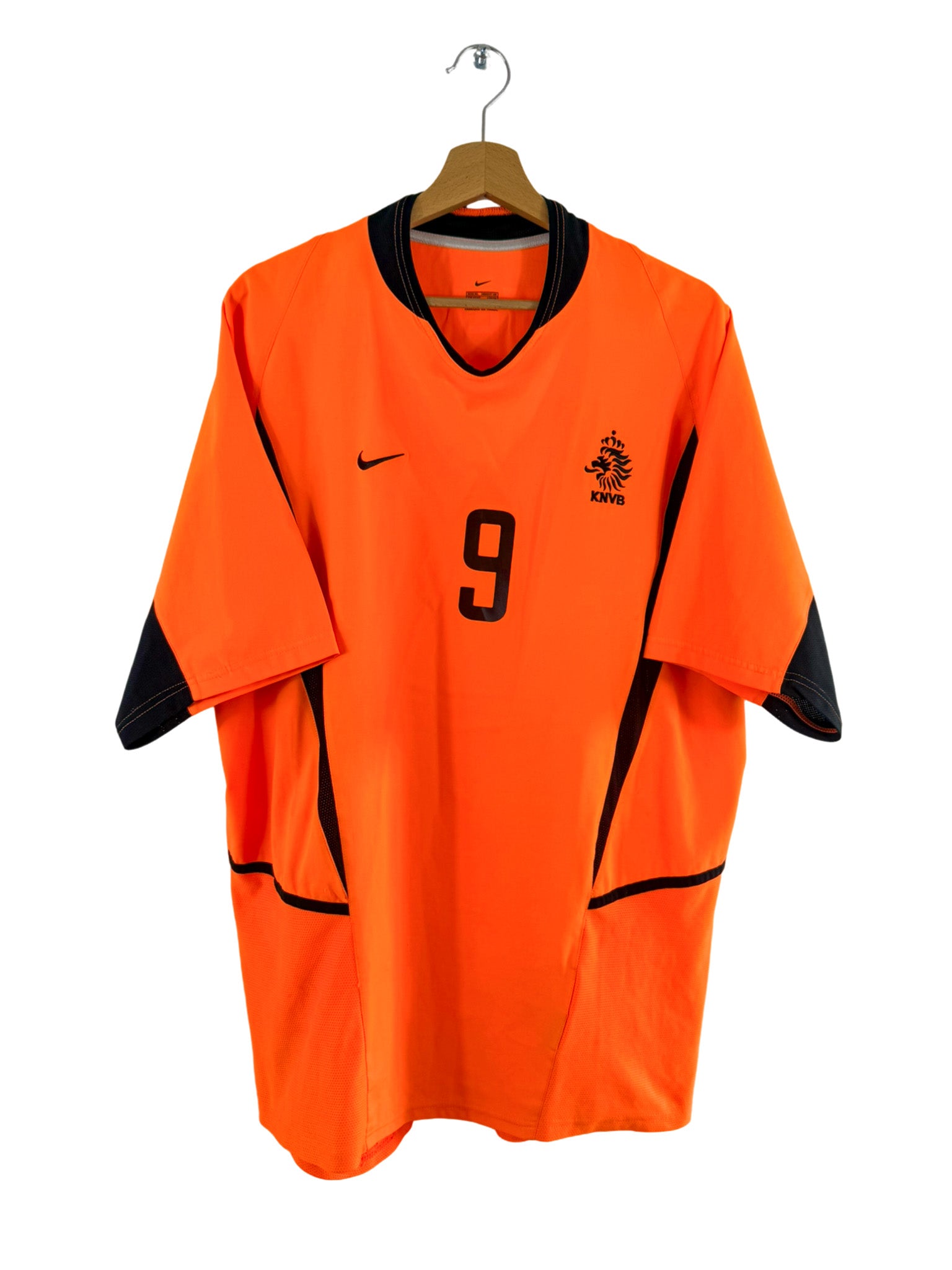 2002 - Camiseta local de Países Bajos [#9 Van Nistelrooy] Nike - Talla XL