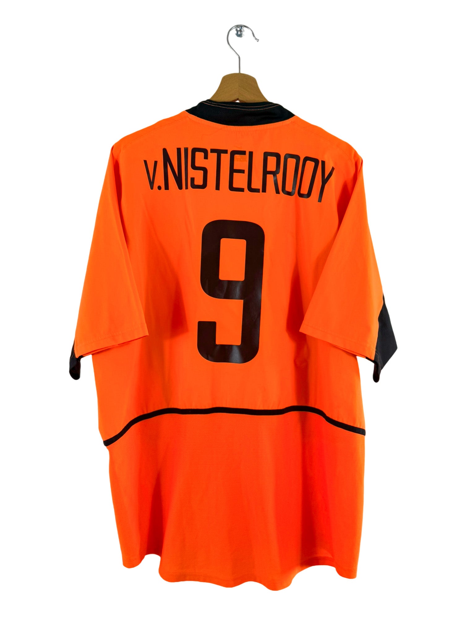 2002 - Camiseta local de Países Bajos [#9 Van Nistelrooy] Nike - Talla XL