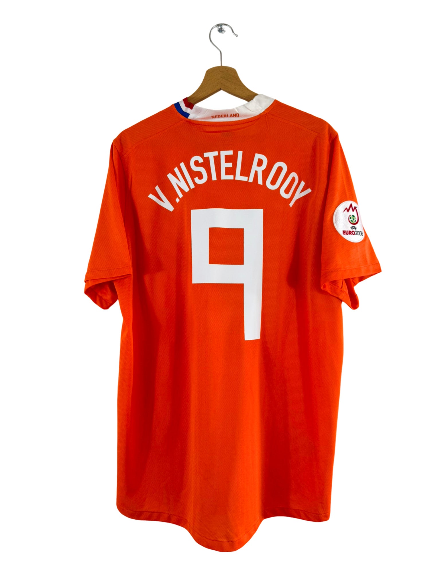 2008 - Camiseta local de Países Bajos [#9 Van Nistelrooy] Nike - Talla XL