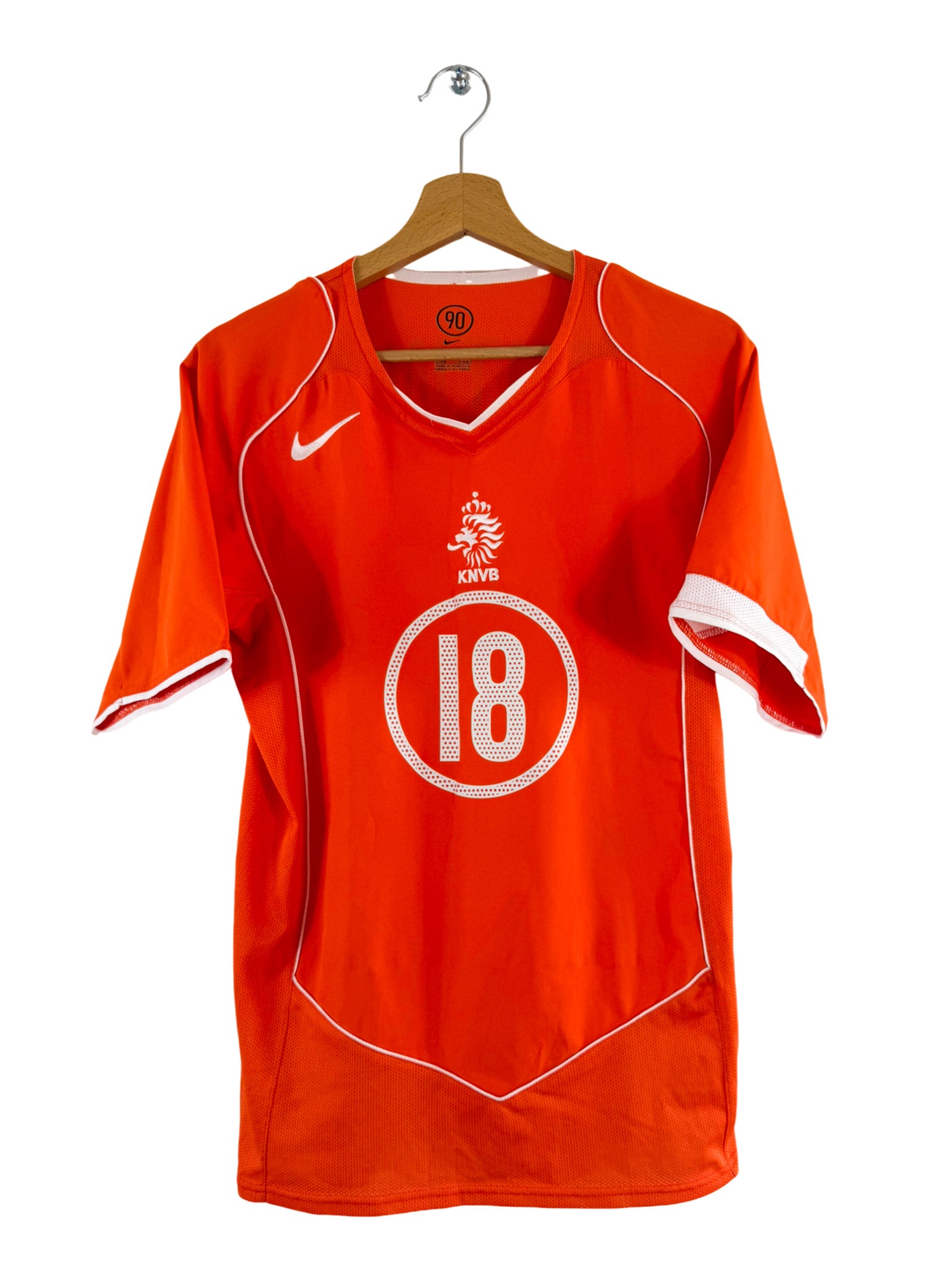 2004 - Camiseta local de Holanda [#18 Heitinga] Nike - Talla S