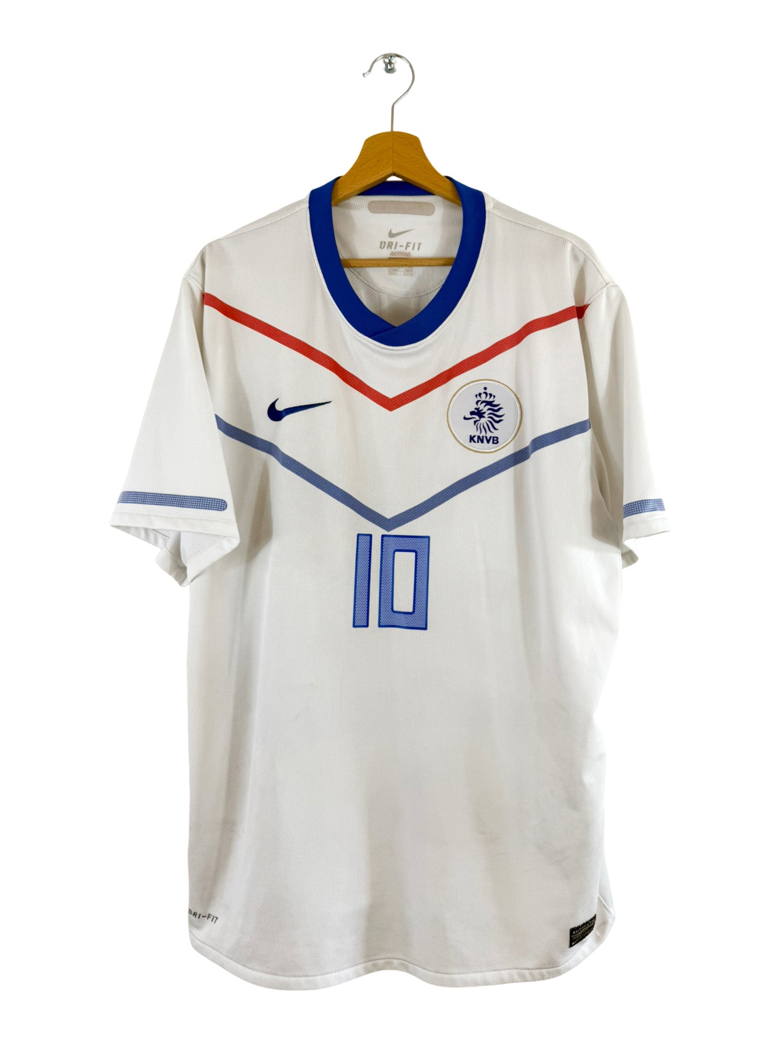 2010 - Camiseta visitante de Países Bajos [#10 Sneijder] Nike - Talla 2XL