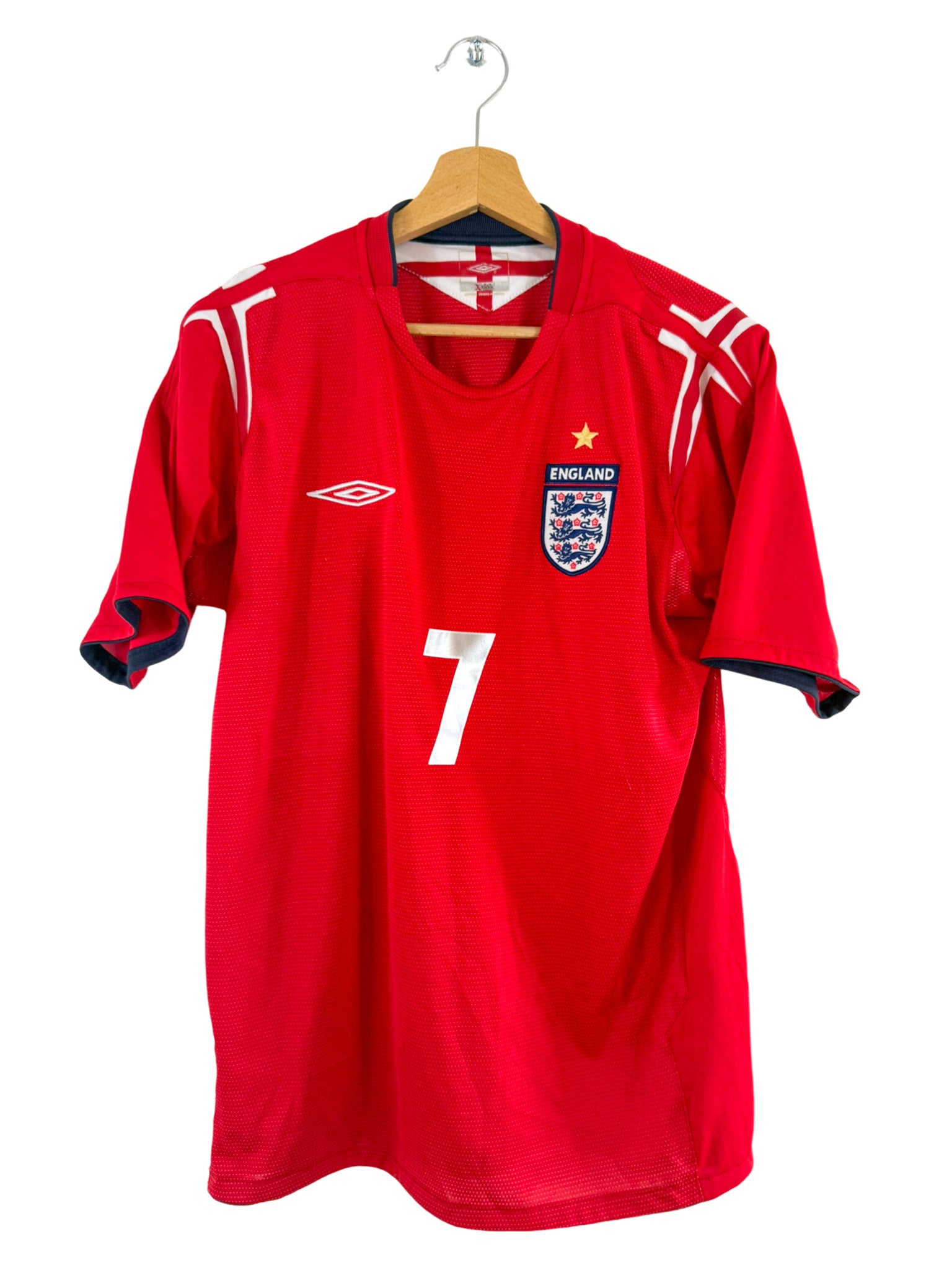 Umbro サッカーシャツ Beckham 7 M 2004 - England away shirt [#7 Beckham] - M – Vista football shop
