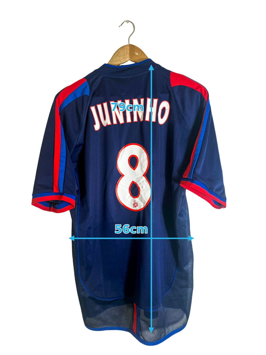 2002/2003 - Camiseta Olympique Lyonnais local [#8 JUNINHO] - XL