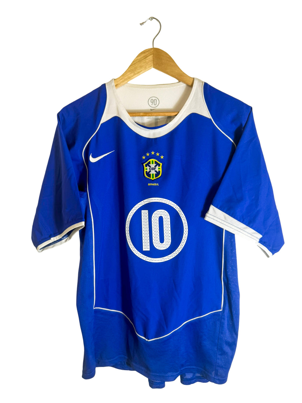 2004 - Brazil Away Jersey [#10 RONALDINHO] - M