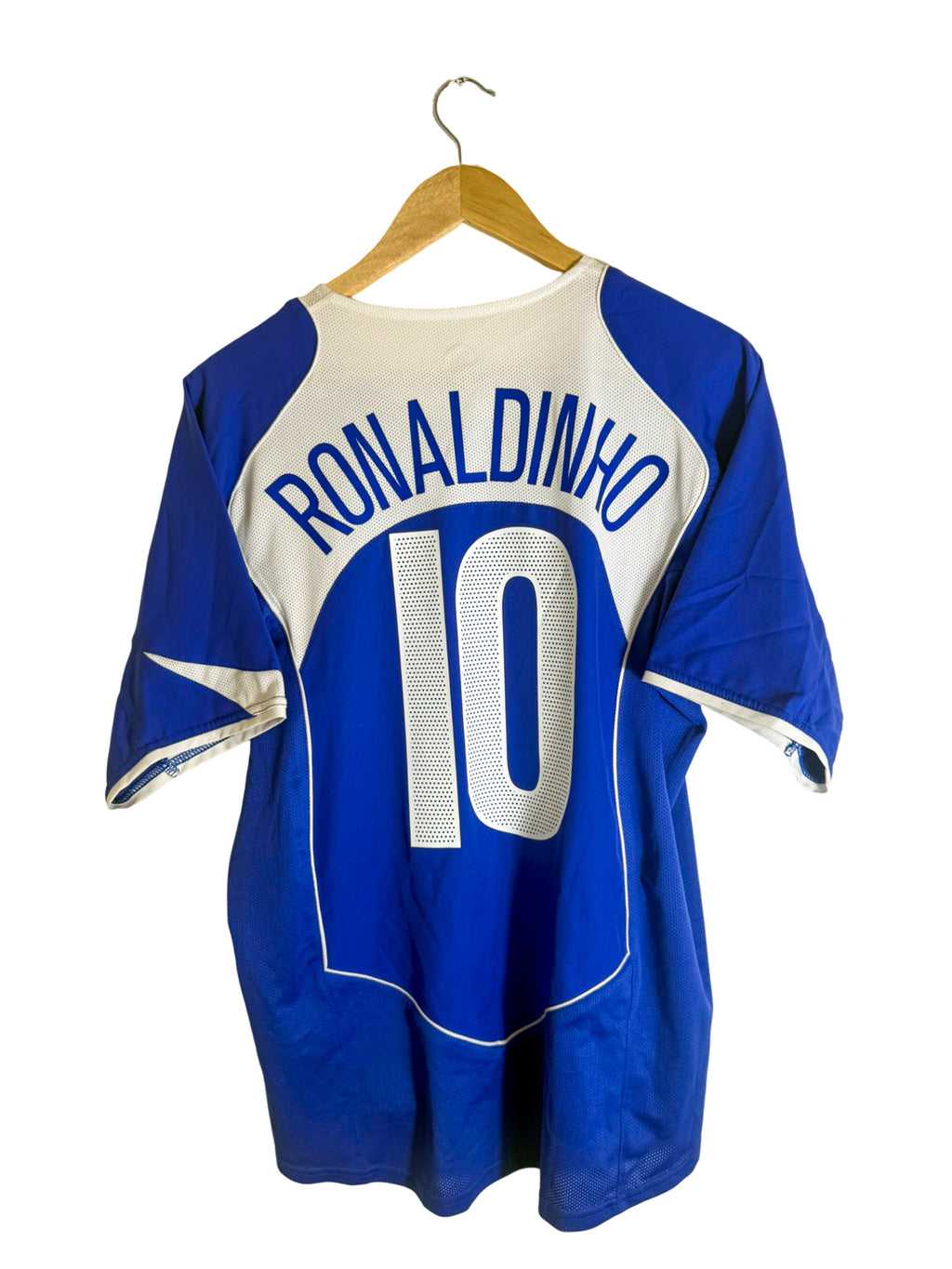 2004 - Brazil Away Jersey [#10 RONALDINHO] - M