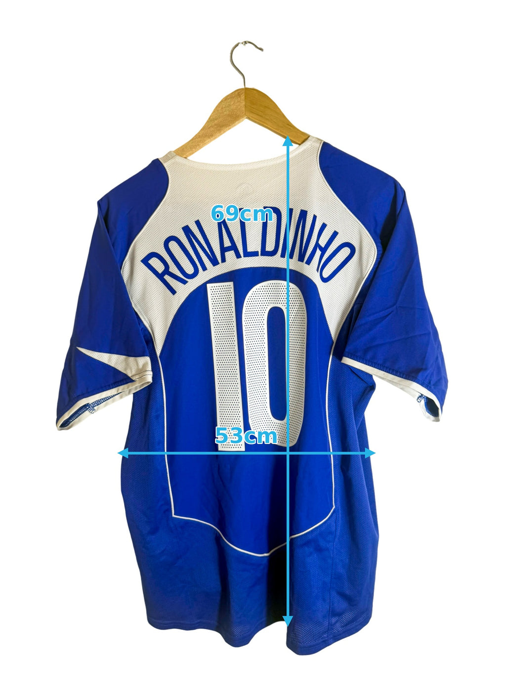 2004 - Brazil Away Jersey [#10 RONALDINHO] - M