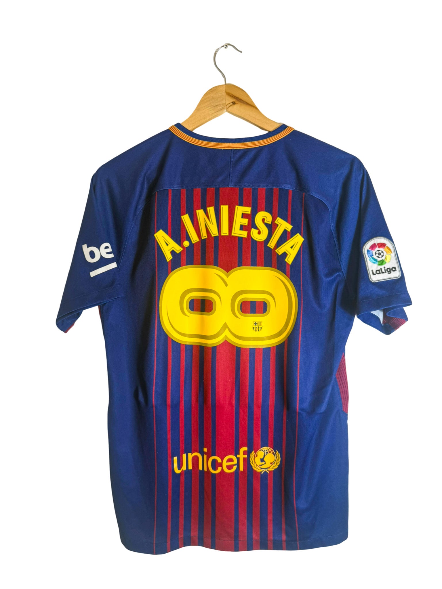 2017/2018 - Camiseta FC Barcelona local [#8 A. INIESTA] - M