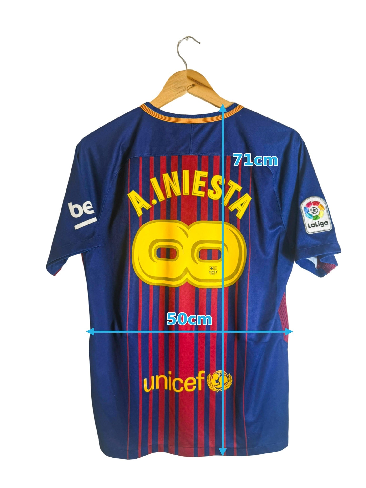 2017/2018 - Camiseta FC Barcelona local [#8 A. INIESTA] - M
