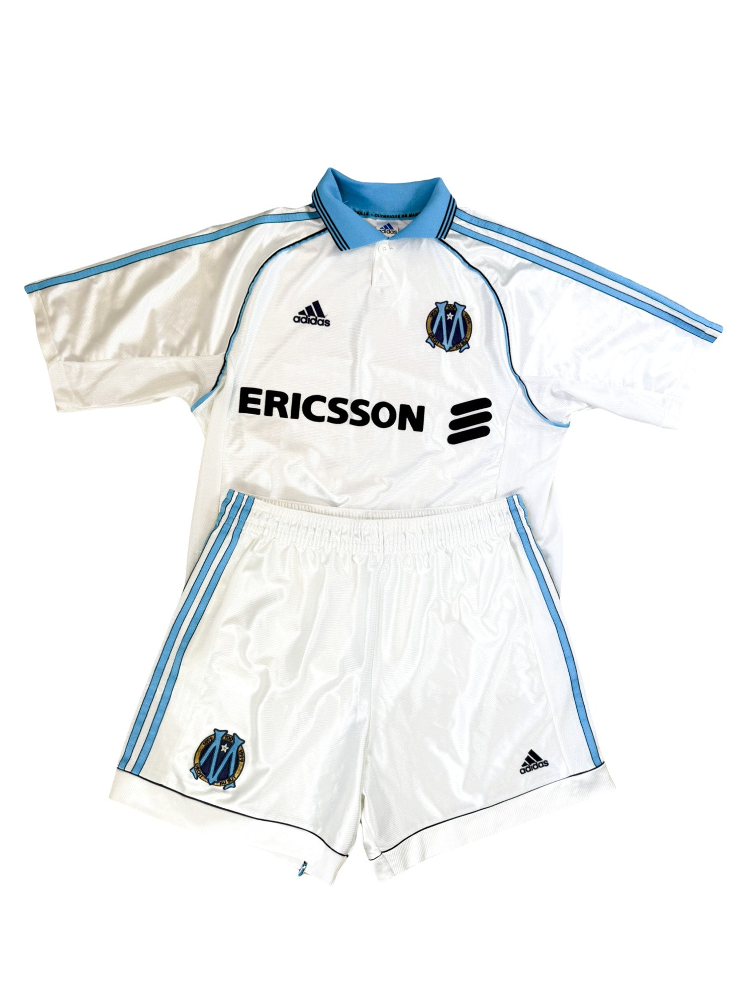1998/1999 - Maillot et short Marseille domicile - M