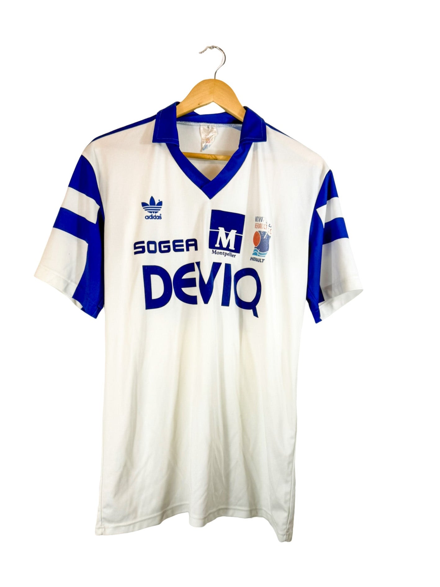 1989/1990 – Maillot Montpellier HSC domicile [#10] Adidas - L
