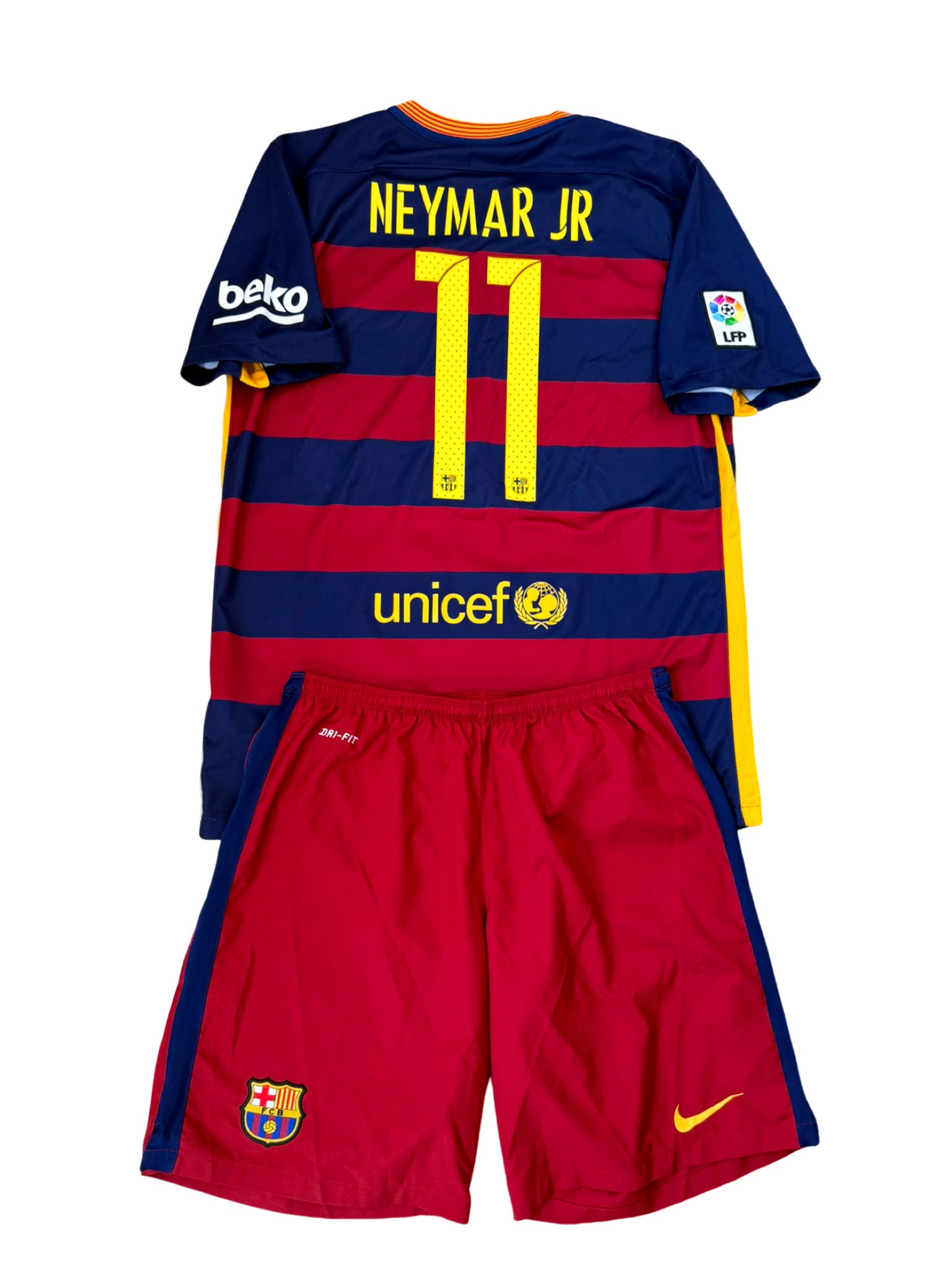 2015/2016 - Maillots et short FC Barcelone domicile [#11 Neymar Jr] - L