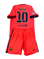 2014/2015 - Equipación visitante y pantalón corto del FC Barcelona [#10 Messi] - L