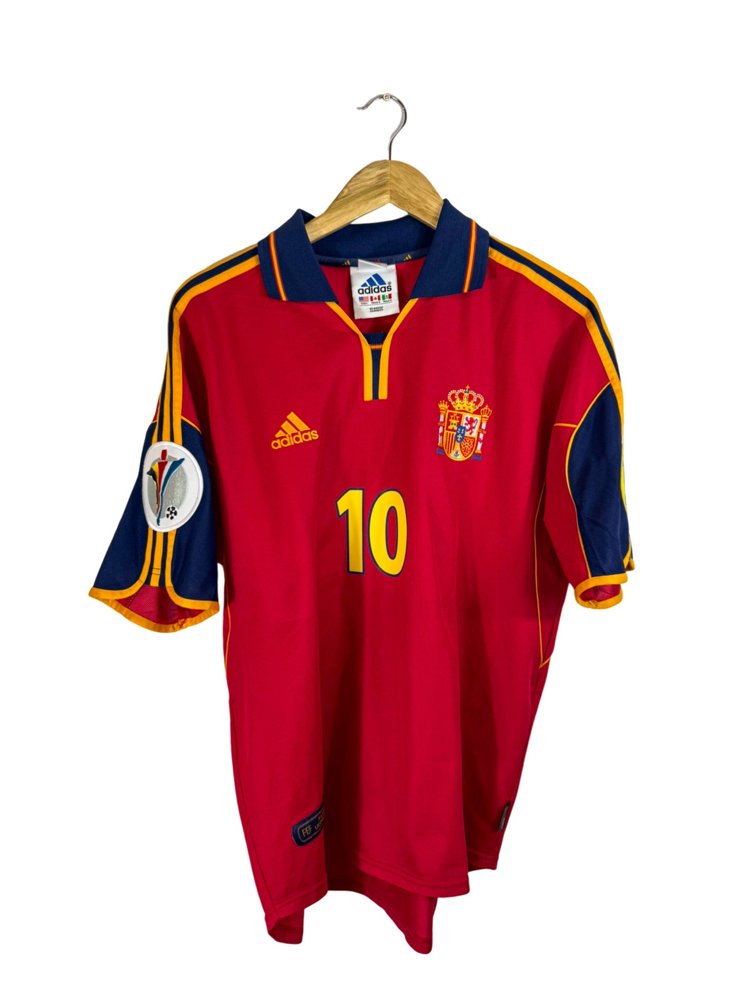 2000 – Maillot Espagne domicile [#10 Raúl] Adidas - L