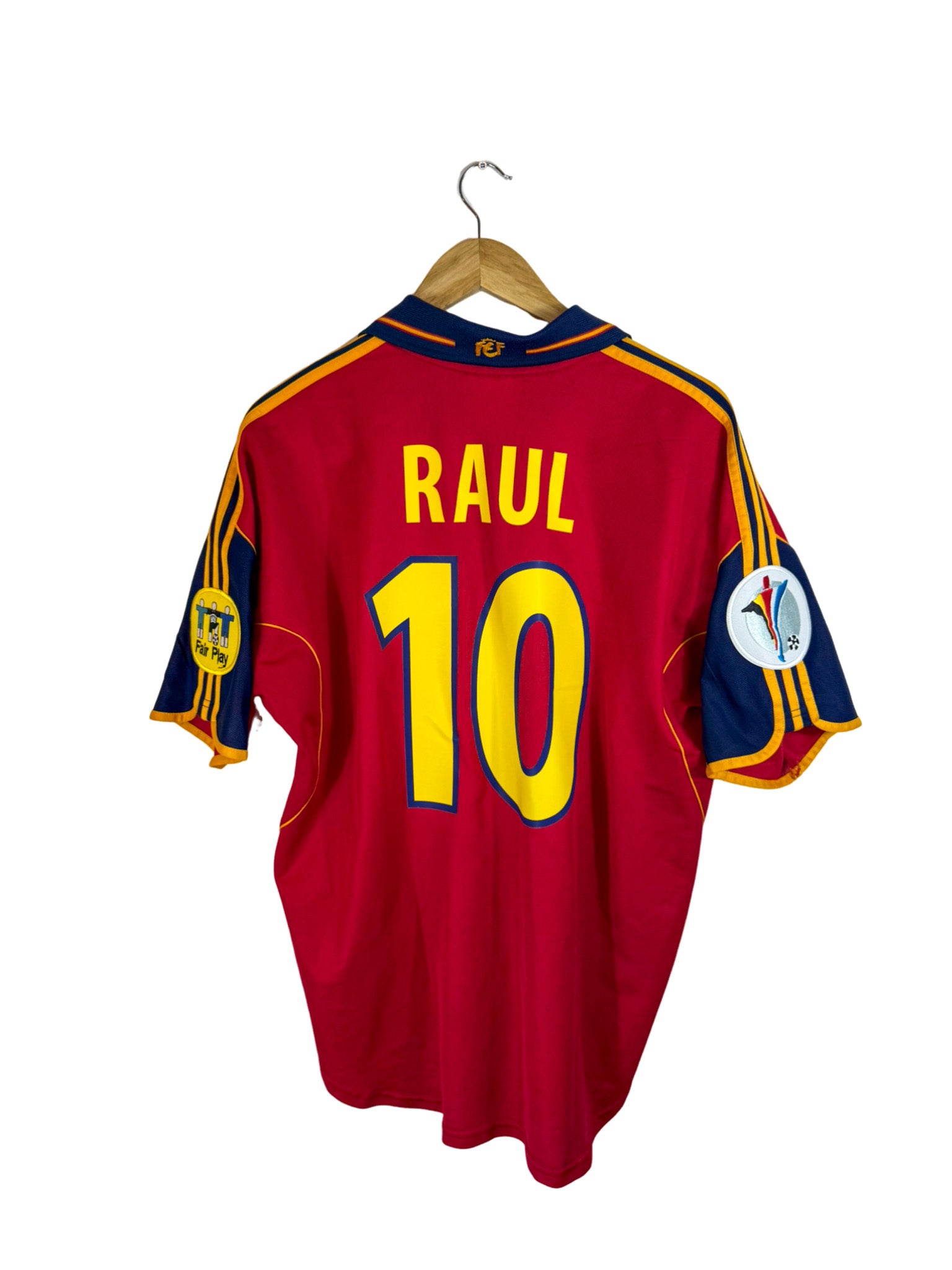 2000 – Maillot Espagne domicile [#10 Raúl] Adidas - L