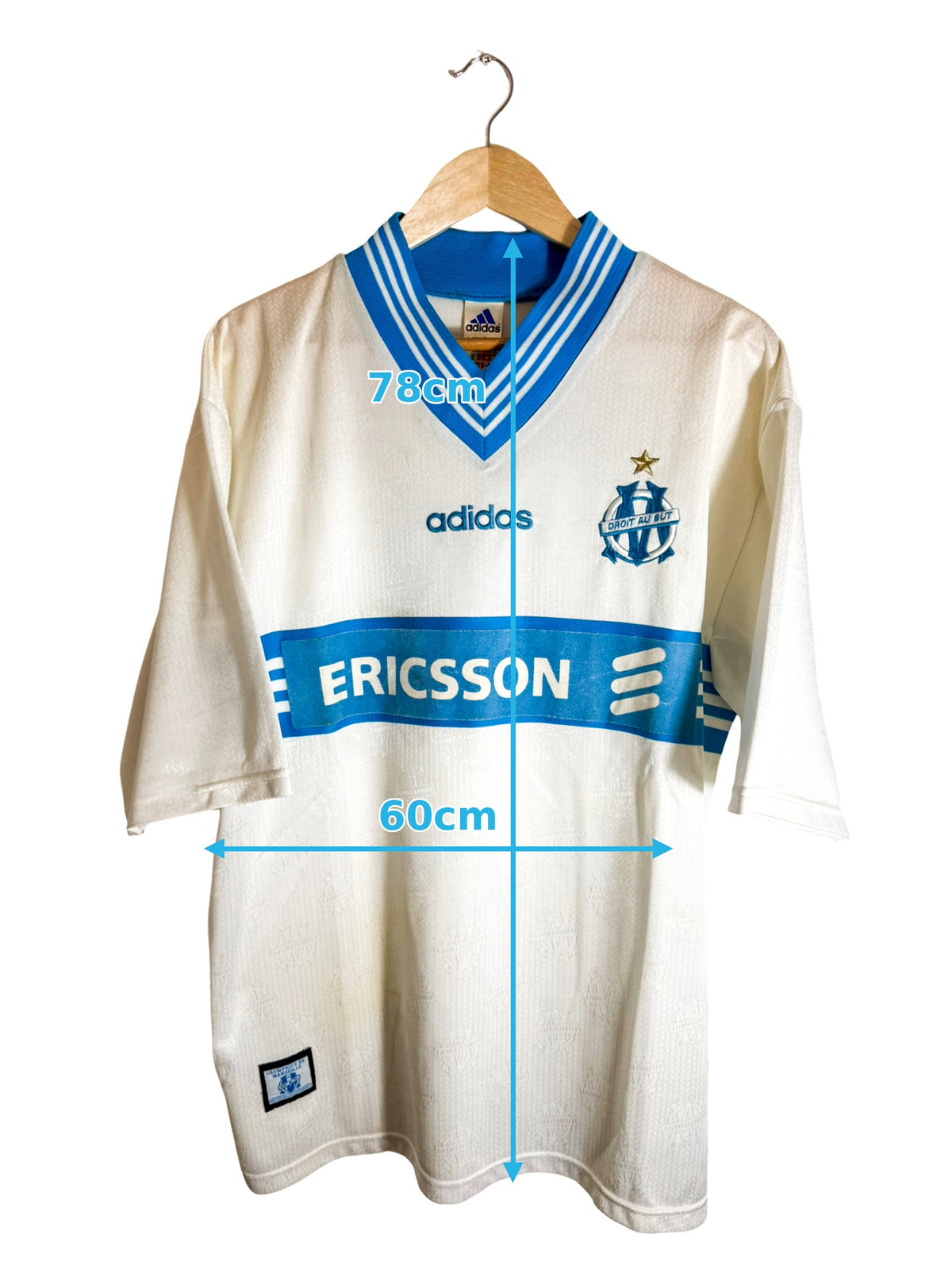 1997/1998 - Maillot Olympique de Marseille domicile [#11 RAVANELLI] - XL