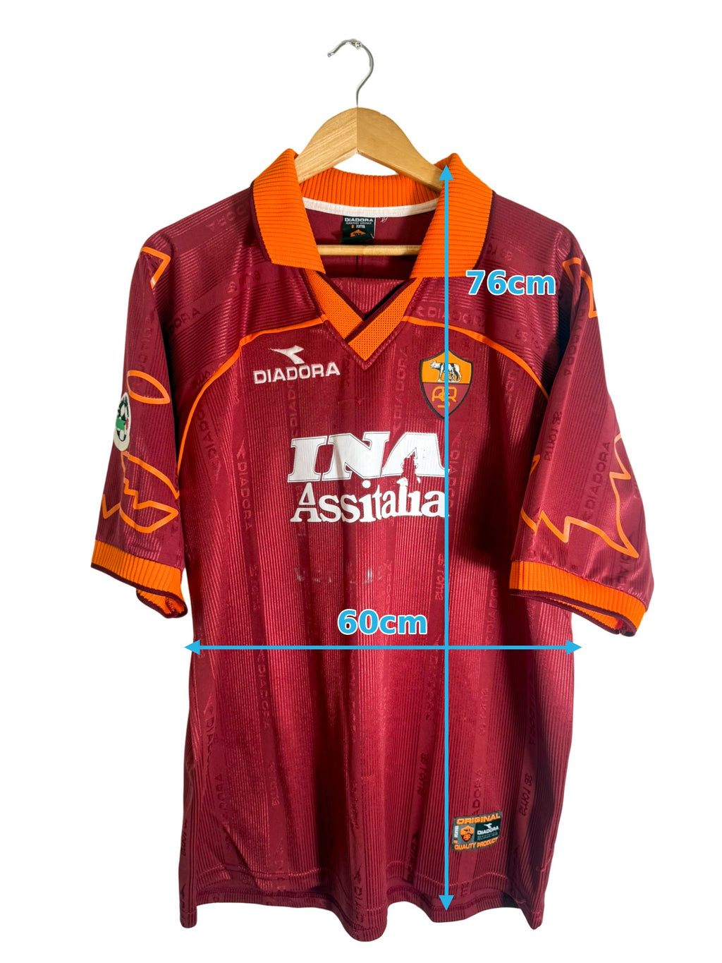 1999/2000 - Maillot AS Roma domicile [#32 CANDELA] *Match Issue* - L