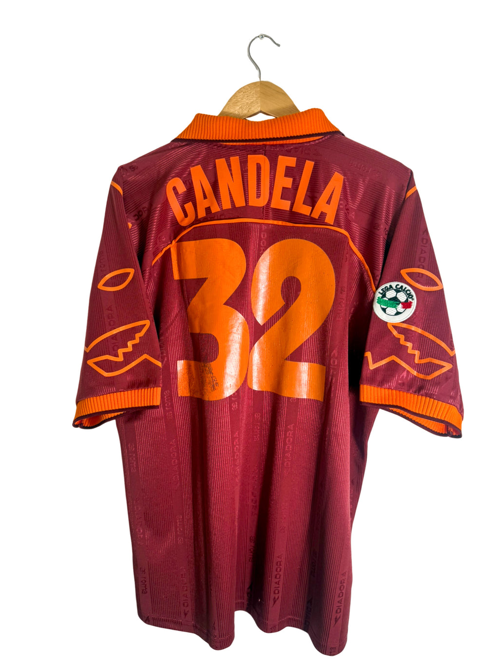 1999/2000 - Maillot AS Roma domicile [#32 CANDELA] *Match Issue* - L