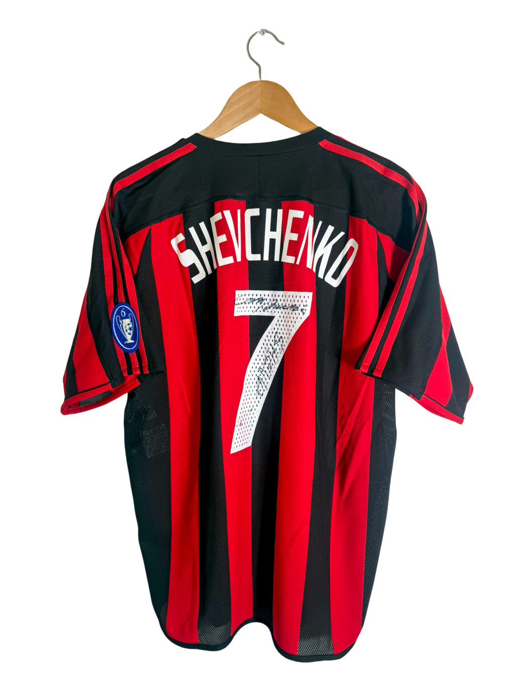 2003/2004 - Maillot AC Milan domicile *Player Issue* *Dédicacé* [#7 SHEVCHENKO] - L