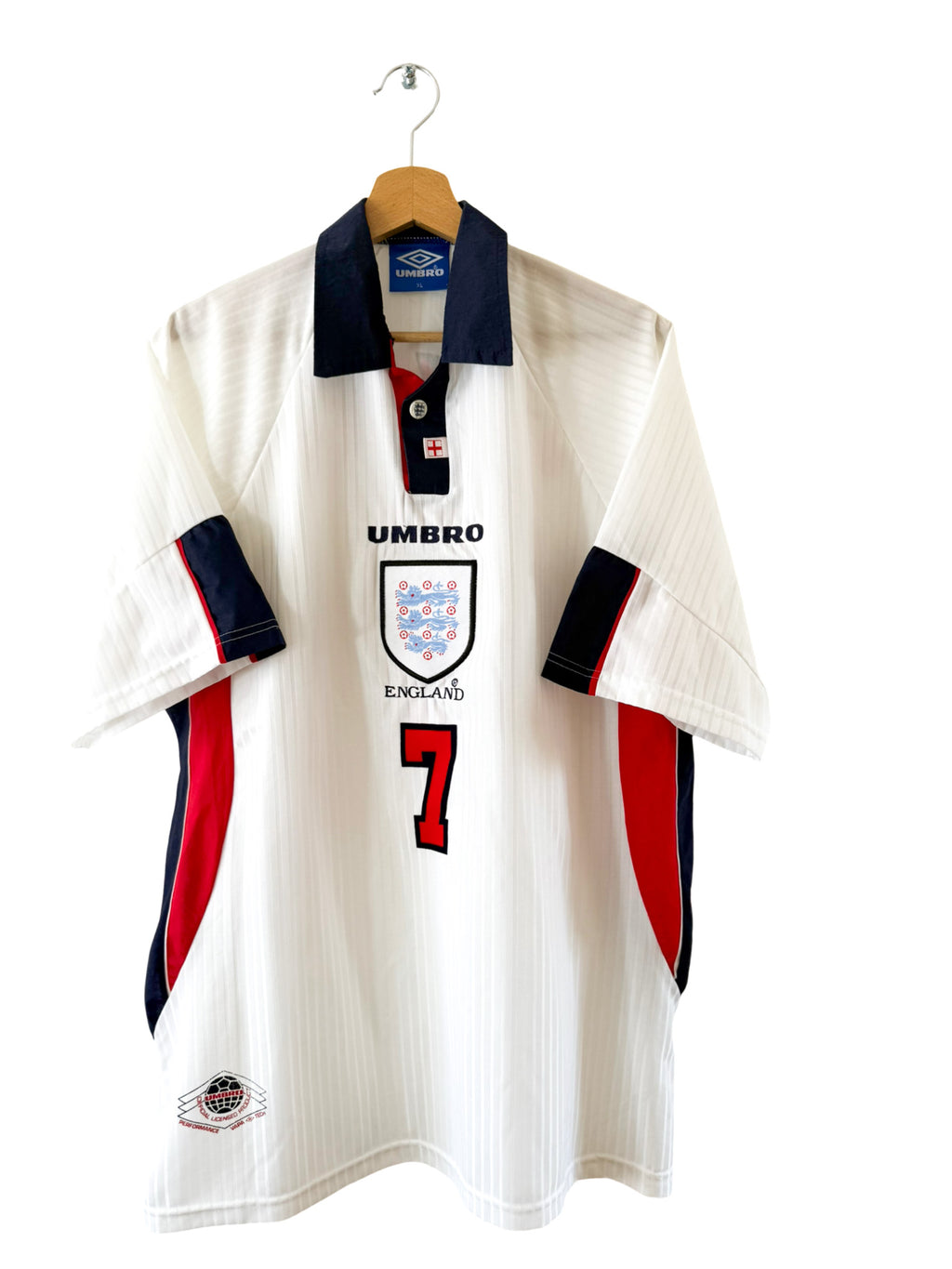 1998 - Maillot Angleterre domicile [#7 Beckham] - XL