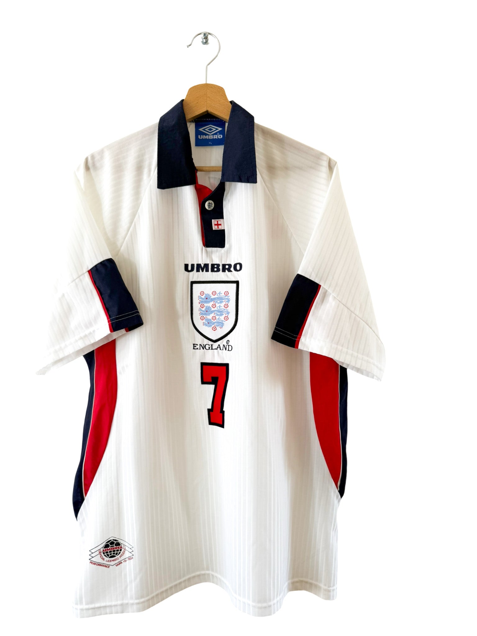 1998 - Maillot Angleterre domicile [#7 Beckham] - XL