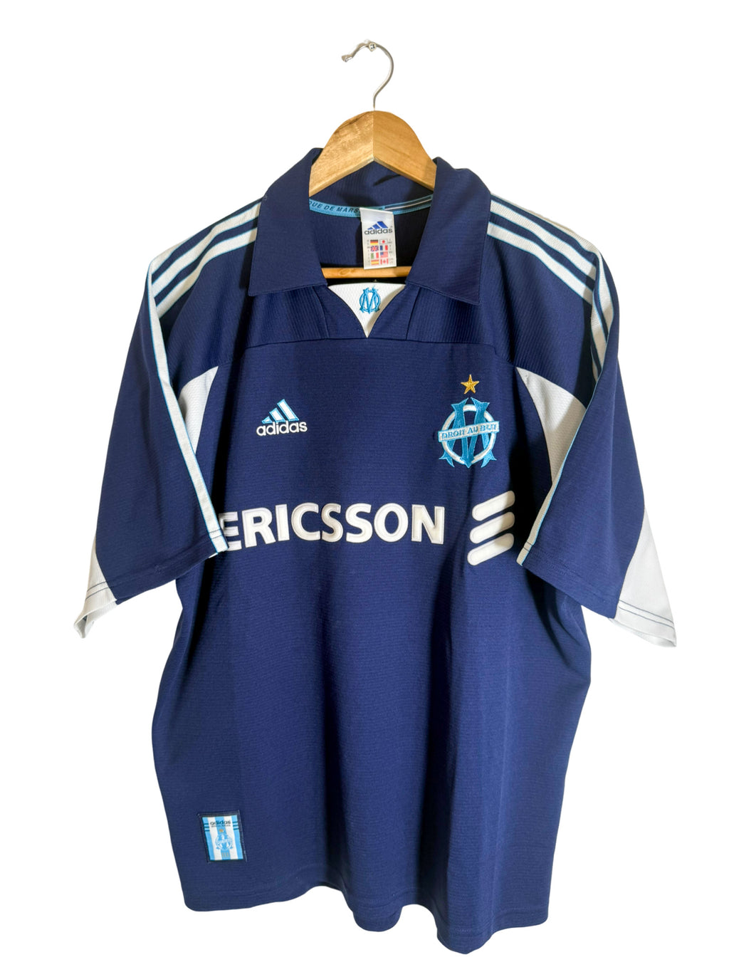 1999/2000 - Maillot + short Olympique de Marseille extérieur [#10 DE LA PEÑA] - L