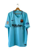 2017/2018 – FC Barcelona Away Shirt and Shorts [#10 Messi] – XL